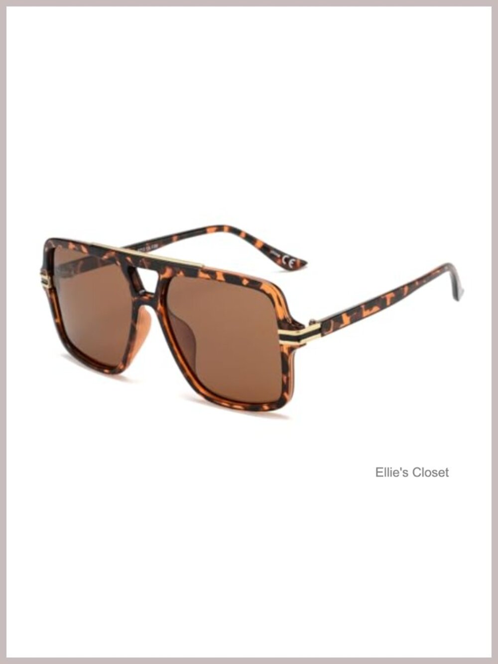Oversized Polarized Square Retro Sunglasses Large Full Frame UV Protection